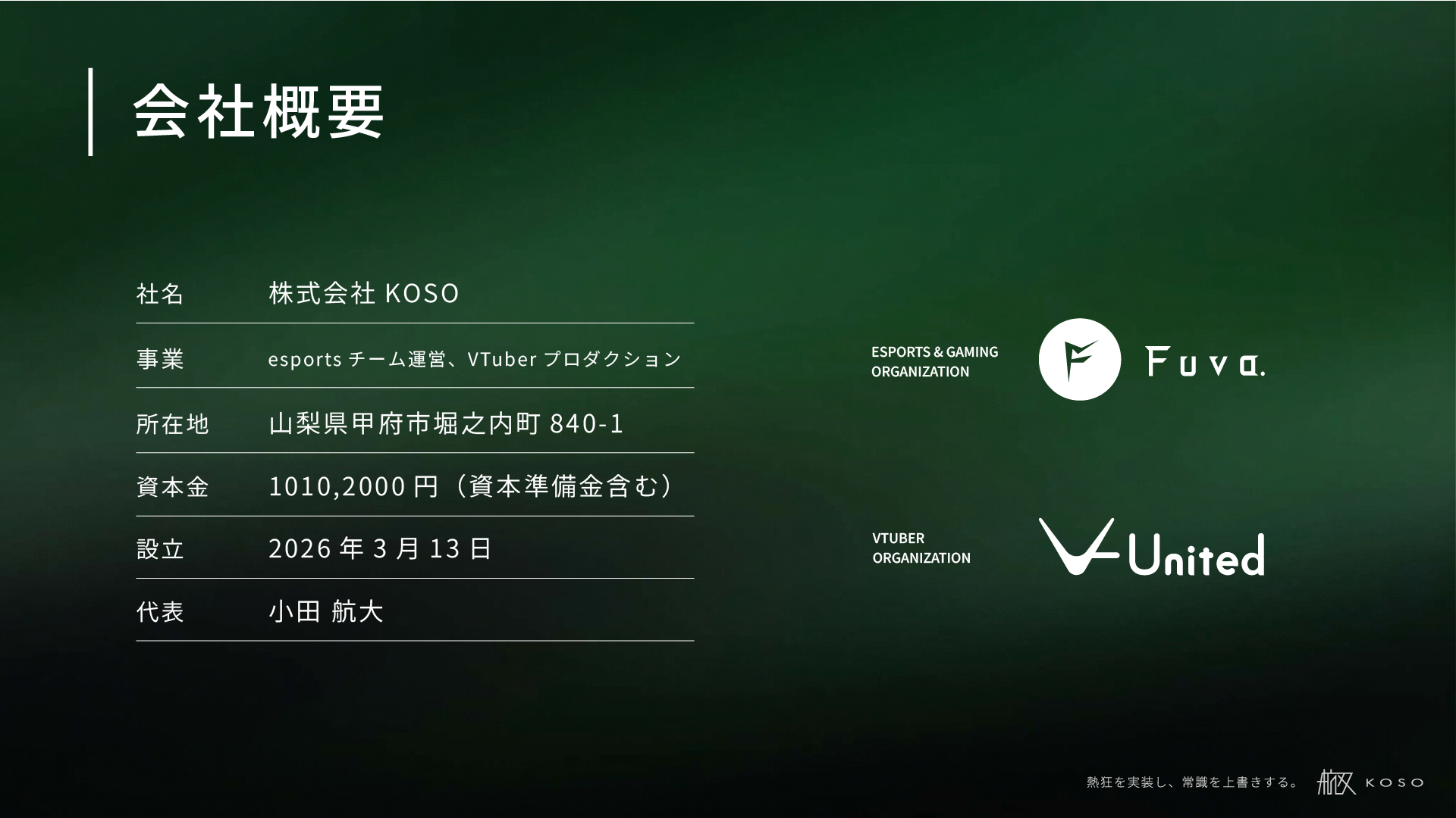 KOSO company overview